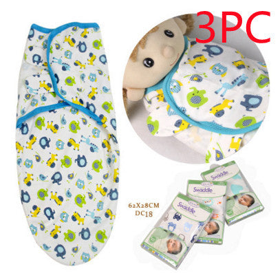 Cotton baby baby wrapped towel, cartoon baby sleeping bag, anti startled baby and baby products